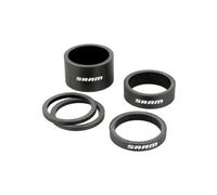 Distanziali per cuffia in carbonio sram logo bianco nero 2 5 x2 5 10 e 20 mm