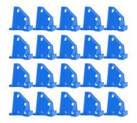 Distanziali per pavimenti in laminato, strumenti di installazione in vinile duro, cunei da 1/4 e 1/2 pollici, per kit di posa di pavimenti galleggianti in legno composito, 20 pezzi (blu)