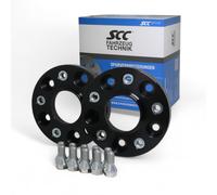 Distanziali SCC per Mercedes 40mm 2x20mm 5x112 M12x1,5 Spurplatte Nero