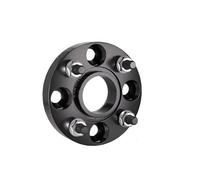 Distanziali per ruote auto Per City 2/4 Pezzi 4x100 CB 56,1 Mm 12x1,5 15/20/25/30 Mm Hub Centric Distanziali Ruota Forgiati Neri(4pcs 25mm)