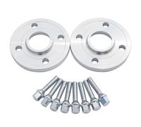 Distanziali per Ruote Compatibile Con Fiat Per Argo Per Cronos Per Siena 2 Pz 12 MM/15 MM 4X98 58.1 Distanziali Ruota 8 Pz 12 * 1.25 Tipo Cono Bulloni(Silver,15MM)
