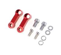 Distanziali Per Specchietti Retrovisori Per Moto, Adattatore Di Estensione, Base In Lega Di Alluminio CNC, Staffa A Vite, Accessori Per Moto Riser Mount Extender(Red)