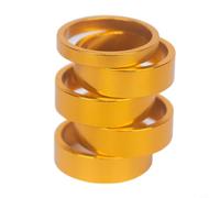 Distanziali per sterzo in lega di alluminio, per forcelle da 28,6 mm, 5 pezzi, set di distanziali per stelo bici con dimensioni da 5 mm e 10 mm, compatibili con mountain bike da strada, spessori riser