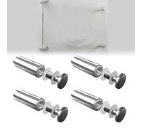 Distanziali per Targhe, Distanziatori per Targhe, Distanziatori di Vetro, Chiodi Supporti per Pubblicitario, Cartelloni, Specchi, 50MM, 4Pezzi