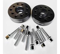 Distanziali ruota 2 Distanziali Ruota Centrali Neri Da 30 Mm Per Golf Per Jetta Per Rabbit CC 5x100/5x112 57,1 Con 10 Bulloni Allargati 14x1,5