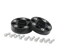 Distanziali Ruota Auto 2 Pezzi 20 25 30 35 50mm Distanziali Per Cerchi In Lega Di Alluminio PCD 5x100 CB 57.1 Per A1 Per A2 Per A3 TT Per FOX Per GOLF(2PCS 30mm Black)