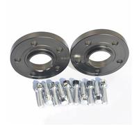 Distanziali Ruota Auto Per A1 Per RS6 Per A4 Per A6 15mm 2PCS 5x100 57.1 Hub Centric Con Bulloni Ruota A Forma Di Sfera 14X1.5 Distanziali Ruota Distanziatori Ruote(Black)