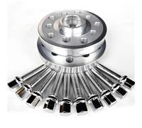Distanziali Ruota Per A3 A4 A5 A6 Per RS6 20 Mm 0,8 Pollici 2 Pezzi 5x100 5x112 Distanziali Ruota Centrali Bulloni Estesi 14x1,5 Distanziali per Cerchi(Silver)