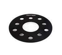 Distanziali Ruote Auto 2/4 pezzi 3/5/8/12/15/20mm Adattatori for distanziali ruote PCD 5x100/5x112 CB 57,1 mm Distanziali Per Ruote Auto (Color : 2PCS 5mm Black)