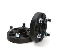 Distanziali Ruote Auto Per Chevrolet Per Aveo/Lova/Activ/Beat/Onix/Spark GT 2 Pezzi 20/25/30 Mm PCD 4x100 CB 56,6 Mm Adattatore Distanziale Ruota M12XP1.5(2PCS 15mm Black)