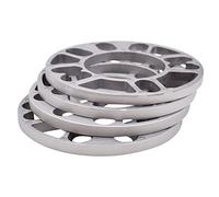 Distanziali Ruote Auto universale in lega di alluminio 4pcs 3mm 5mm 8mm 10mm ruota ruota spaziatori spessori set accessori for auto esterno(10mm)