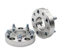 Distanziali ruote auto Universale Per Lexus 2Pieces 15/20/25/30/mm PCD 5x114.3 CB 60.1mm Distanziali Ruota Adattatore Per 5 Capicorda(2Piece 30mm Silver)