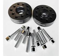 distanziali ruote Compatibile con A6 A8 per Quattro 1997 1998 1999 2000 2 pezzi 30 mm distanziali ruota neri centrali PCD 5x100 5x112 57,1 14X1,5(Black)