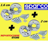 DISTANZIALI SPARCO 16 + 20 mm FIAT 500 ABARTH 695 180cv TRIBUTO FERRARI