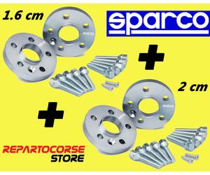 DISTANZIALI SPARCO 16 + 20 mm FIAT 500 ABARTH Esseesse 180cv