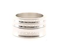 CHROMAG Spacer - Kit distanziatori per mountain bike, MTB, ciclismo, VAE/E-Bike per adulti, unisex, argento, 2 x 5 mm e 1 x 10 mm, diametro 1,1/8"