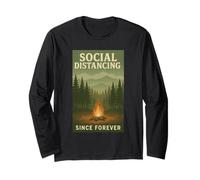 Distanziamento Sociale Restare Indietro Mantenere Lo Spazio Personale Maglia a Manica