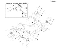 DISTANZIATORE, 0,38 X 0,63 X 3,25, YZ LR5101163 ORIGINALE Ferris