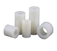 Distanziatore cavo non filettato in nylon bianco M3 M4 M5 M6 M8 M10 Distanziatore cavo rondella dia 3,2 4,2 5,4 6,2 8,2 10,5 20/40/50/100 pezzi(WHITE,LENGTH 6MM_40PCS M6 (OD 11MM))