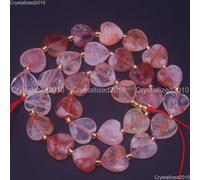Distanziatore cuore sfaccettato pietra preziosa naturale originale AA 12 mm 1...