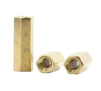 Distanziatore esagonale in ottone da femmina a femmina for M2 M2.5 M3 M4 M5 - Dadi di accoppiamento for pilastri PCB durevoli(21mm,M2 40pcs)
