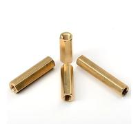 Distanziatore esagonale in ottone, M2 M2.5 M3 M4 M5, bullone distanziatore for scheda madre PCB, filettatura esagonale, dado lungo (4 mm (50 pezzi), M2)(55mm (10pcs),M2.5)