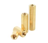 Distanziatore esagonale in ottone M5, dado filettato esagonale a doppio passaggio, confezione da 8-70 mm(40mm (10pcs))