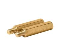 Distanziatore esagonale in ottone maschio femmina pilastro M3 4-60 mm filettatura 5/6 mm 5/10/20/30 pezzi(7mm (30pcs),M3 (Thread 5mm))