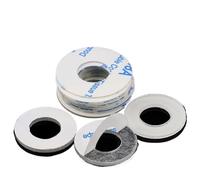 Distanziatore for anello isolante con cuscinetto piatto rotondo adesivo su un lato in PVC trasparente in plastica dura per viti, dadi, barre filettate(6x18x2(50pcs))