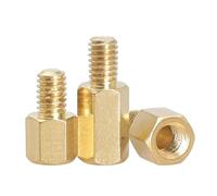 Distanziatore for scheda madre maschio femmina in ottone esagonale, montaggio in rame, perno filettato for colonna PCB, vite distanziatrice(35mm(10Pcs),M2.5 (Thread 6mm))