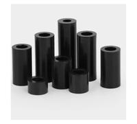 Distanziatore in ABS nero da 1000 pezzi M3 M4 M5 M6, distanziatore tondo cavo non filettato(M4X2 1000PCS)