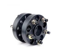 Distanziatore in lega di alluminio per auto Adattatori distanziali ruota 2 pezzi 15/20/25/30/35/40/45/50mm per PCD da 5x108 a 5x98 5x100 5x110 5x112 5x114.3 5x120 5x127(2PCS 20mm Black)