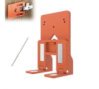 Distanziatore magnetico per cerniere con scala, aiuto per l'allineamento rapido, aiuto per il montaggio di dimensioni uniformi della porta da 2,6 mm, calibro magnetico per cerniere per porte