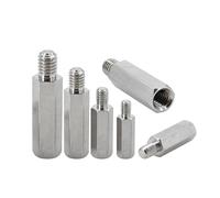 Distanziatore maschio femmina in acciaio inossidabile 304 M2 M2,5 M3 M4 M5 M6 esagonale for distanziatori for colonne, bulloni, supporto PCB(10mm (10Pcs),M2.5 (Head 6mm))