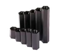 Distanziatore PCB M2 .5 M3 M4 in nylon nero esagonale femmina in a doppio passaggio in plastica filettata distanziatore for scheda madre(20mm (100pcs),M2)
