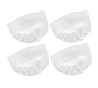 Distanziatore per dita dei piedi, 2 paia di correttori per alluce valgo Separatori per dita dei piedi in silicone trasparente con fori per l'aria Distanziatori morbidi e traspiran