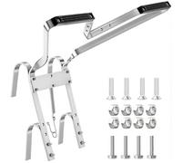 Distanziatore per scala in alluminio resistente, stabilizzatore a forma di V con paraurti in gomma antiscivolo, misura universale per la maggior parte delle scale, accessorio durevole e facile da