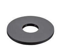 Distanziatore piatto in nylon di più colori, rondella in plastica, guarnizione a O, vite, M2, M2,5, M3, M4, M5, M6, M8, M10, M12~M18, distanziatore isolante in nylon(Black,M5x15x1(100Pcs))
