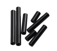 Distanziatore rotondo in alluminio nero M2.5, perno for barra con manicotto filettato da 10 pezzi, dadi accessori for drone anodizzati(M2.5x70D4MM 10pcs)