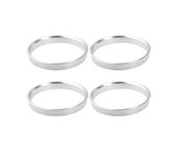 Distanziatori 4 pz Universale In Lega Alluminio Auto Hub Centric Anelli Foro Ruota Centro Spacer ID 67.1mm A OD 71.5mm 75. Argento