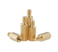 Distanziatori a colonna, Distanziatori in ottone for dadi manuali 10/20/50 pezzi M2-M4 lunghi 5-30 mm da maschio a femmina Distanziatore PCB esagonale