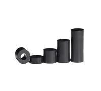 Distanziatori a colonna, Handnut 50 pezzi ID 5-6mm nero M3-M6 distanziatore in plastica non filettato rondella di supporto bullone a vite
