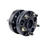 Distanziatori auto 2 Pezzi 25 30 35 40 50 60mm Adattatore Distanziale Ruota 5 Alette Per Land Per Rover Per Defender Per Discovery PCD 5x165.1 CB 113.1mm M16xP1(50mm Black)