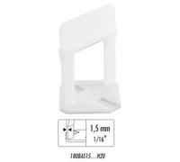 Distanziatori autolivellanti r.l.s. base 1,5 mm h 12-20 mm conf. 200 pz