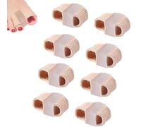 Distanziatori chiclify toe, separatori di piedi elastici premium, barelle di punta in gel morbido - comodo sollievo e allineamento del dolore, stecche dei piedi, correttore a doppio foro (8pc-S)