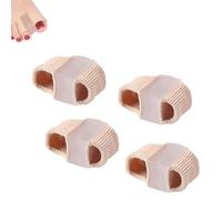 Distanziatori chiclify toe, separatori di piedi elastici premium, barelle di punta in gel morbido - comodo sollievo e allineamento del dolore, stecche dei piedi, correttore a doppio foro (4pc-L)