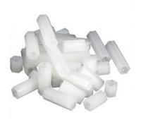 Distanziatori e distanziatori 50 Pieces M4 Female Nylon Hex Standoff, Plastic Flat Head Spacer Connector Length 32-50Mm for PCB Board Motherboard DIY Use,M4×40mm(M4x35mm)