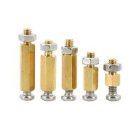 Distanziatori Esagonali In Ottone M2 M3 M4 M5 M6, Viti Distanziatrici Phillips, Set Di Dadi E Viti Di Supporto For PCB, Colonne, Distanziatori For Montanti, Schede Madri(8mm,M2(Thread 3mm)10Pcs)