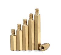 Distanziatori esagonali maschio-femmina, Dado della colonna di supporto del bullone esagonale in rame M3 for dimensioni multiple scheda madre telaio(M3*17+6)