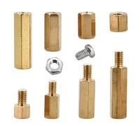 Distanziatori for schede madri in ottone M2 M2.5 M3 M4, viti esagonali for rack, bulloni for pilastri a testa singola, kit di viti e dadi(M2 140Pcs 1Set)